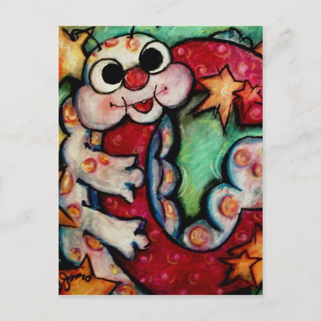 C är för vattenpelaren vykort (Framsida)