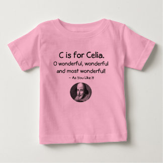 C är till Celia ・ A Little Shakespeare Shirt T-shirt