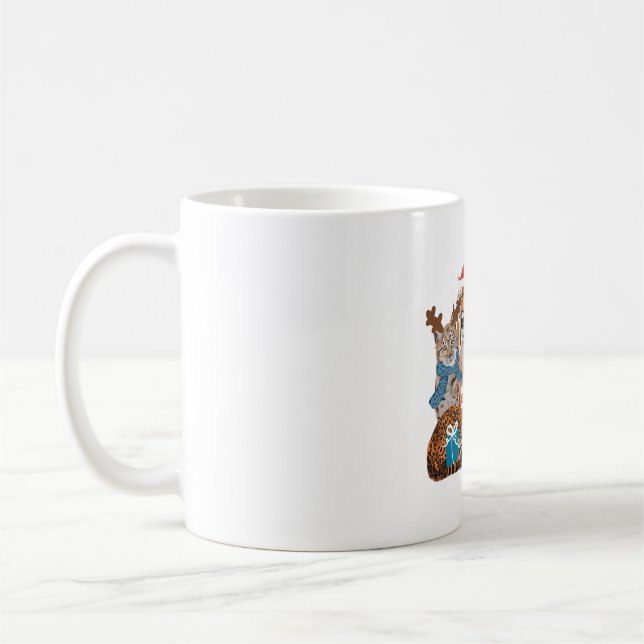 C är till jul vid djurparken kaffemugg (Vänster)