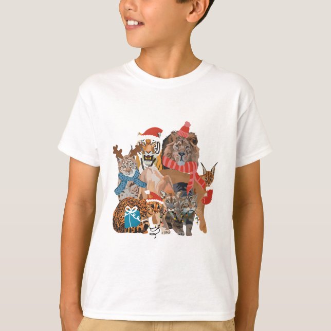 C är till jul vid djurparken t shirt (Framsida)