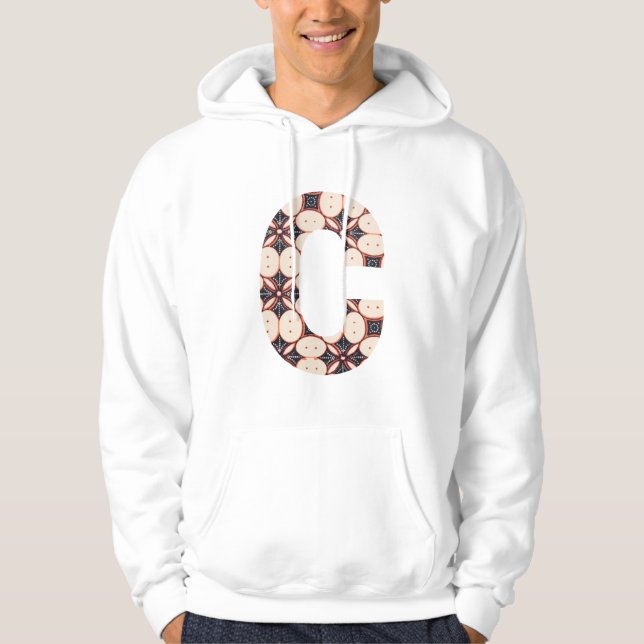 C - Batik Mönster Hoodie (Framsida)