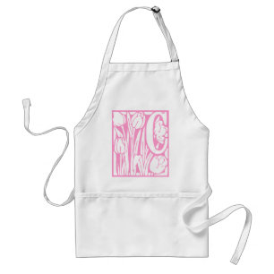 C Blommigt Monogram Förkläde