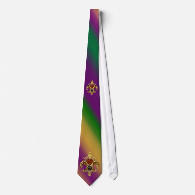 C-Brev Monogram Fleur de Liz Mardi Gras Slips (Framsida)