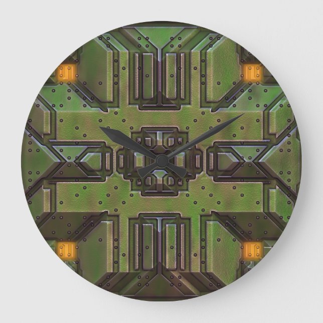 C.C. Tec. 6 Väggur och numeriska alternativ (Framsida)