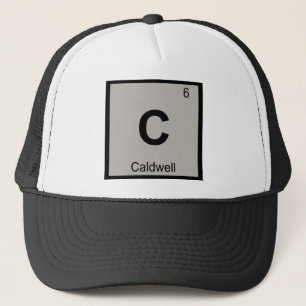 C - Caldwell Idaho Kemi Periodiska Systemet Symbol Truckerkeps