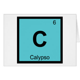 C - Calypso Grekisk kemi Periodiska systemets symb Hälsningskort