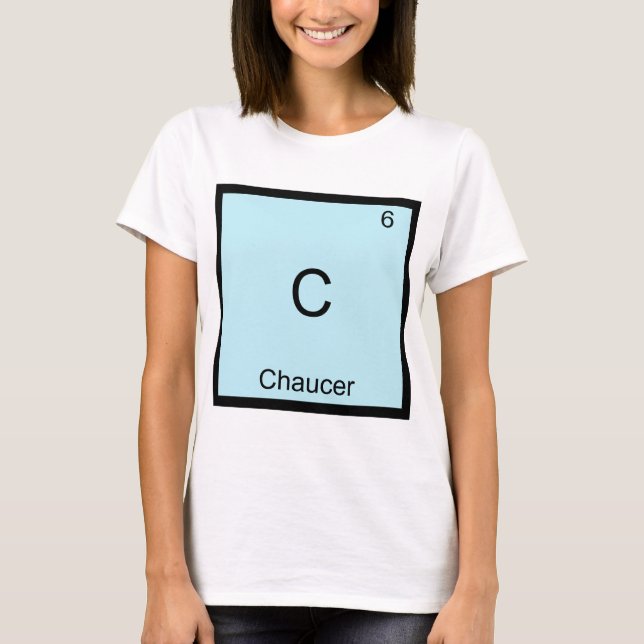 C - Chaucer Funny Chemistry Inslag-symbol T-Shirt (Framsida)