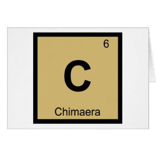 C - Chimaira Grekisk kemi Periodiska systemets sym Hälsningskort