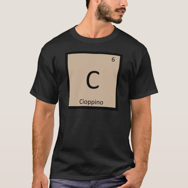 C - Cioppino Kemisk Periodiska Systemets Symbol Tröja (Framsida)