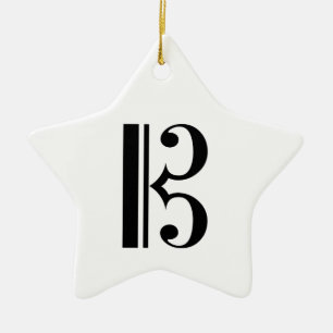 C-Clef Julgransprydnad Keramik