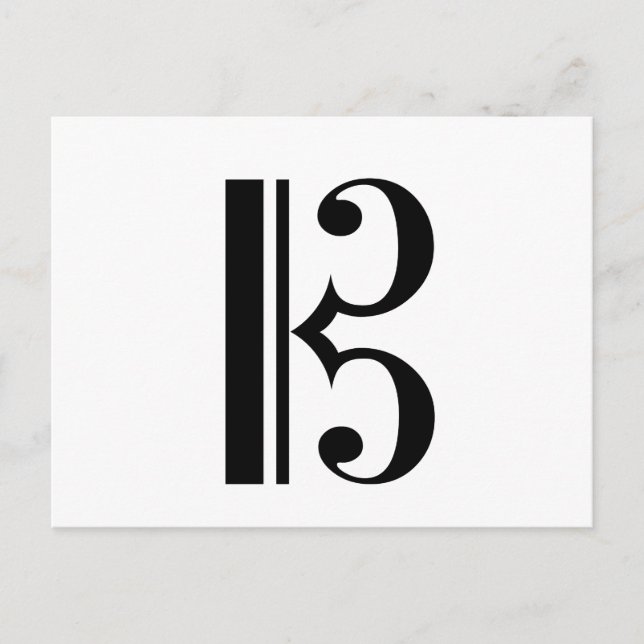 C-Clef-vykort Vykort (Framsida)