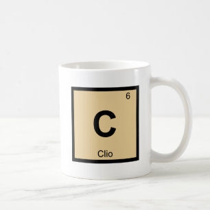 C - Clio Muse Kemisk Periodiska Systemets Symbol Kaffemugg