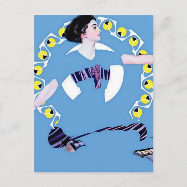 C Coles Phillips "A Troublesome Leksak" Fadeaway G Vykort (Framsida)