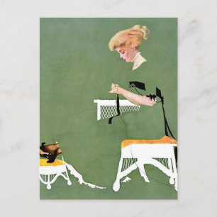 C Coles Phillips “Hemliga band” Fadeaway Girl Vykort