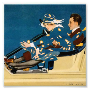 C Coles Phillips Strumpbyxor Annons i Vintage Road Fototryck