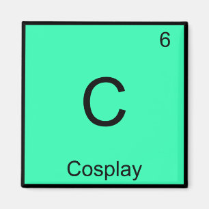 C - Cosplay Chemistry Inslag Symbol Costume Te Magnet