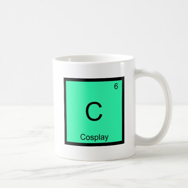 C - Cosplay Chemistry Inslag Symbol Costume Tee Kaffemugg (Höger)
