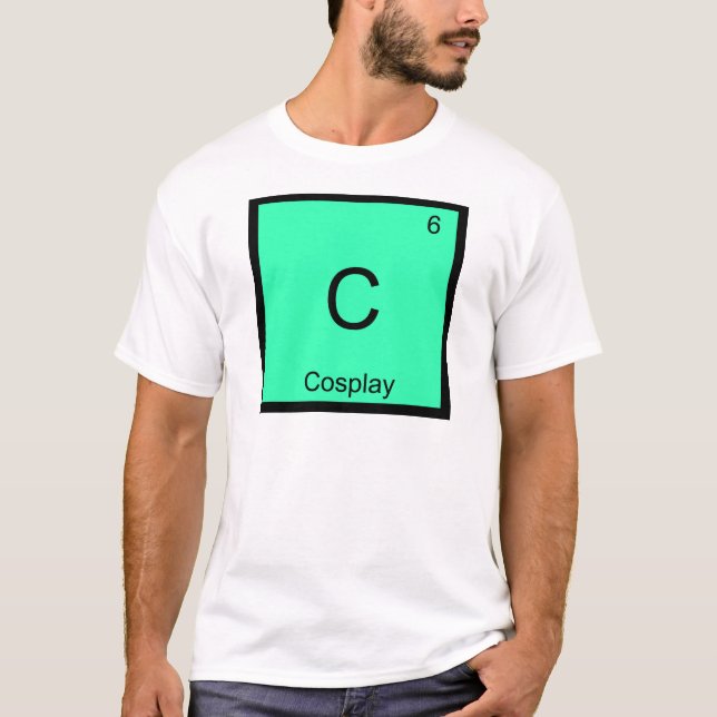 C - Cosplay Kemitelement Symbol Kostym T-shirt (Framsida)