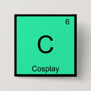 C - Cosplay Kemitelement Symbol Kostym T-shirt Knapp
