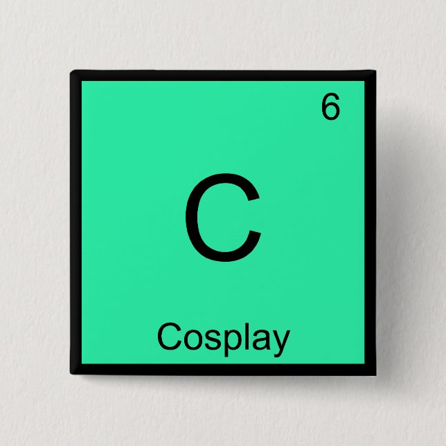C - Cosplay Kemitelement Symbol Kostym T-shirt Knapp (Framsida)
