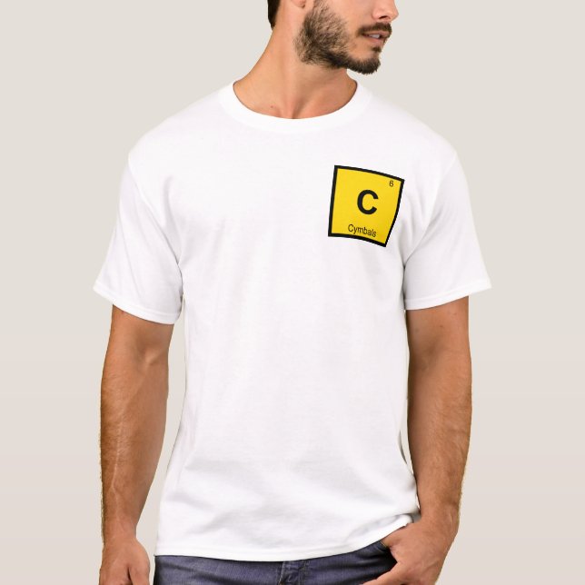 C - Cymbaler Musik Kemi Periodiska Systemet Symbol Tröja (Framsida)