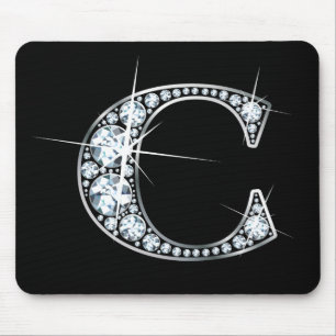 "C" Diamond Bling Mousepad Musmatta