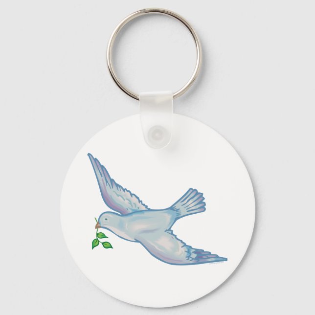 C - Dove of Peace Nyckelring (Framsida)
