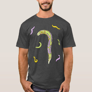 C elegans Nematode Anatomy Illustration T Shirt