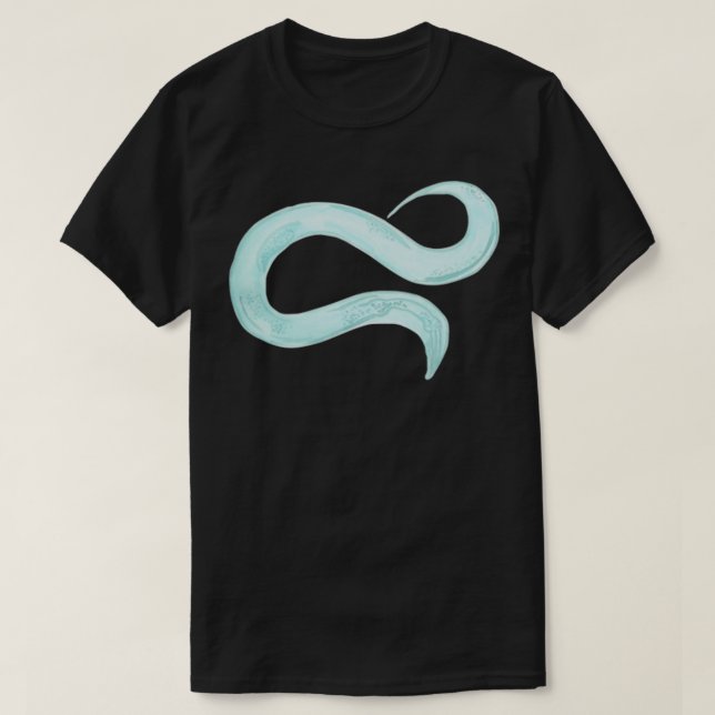 C elegans Nematode Mask Illustration T Shirt (Design framsida)