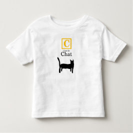 C est le chatta (katt, Fransk) T Shirt