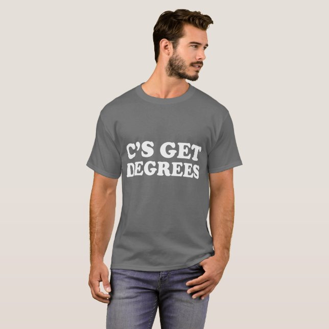 C får roliga manar för grader skjorta t-shirt (Hel framsida)