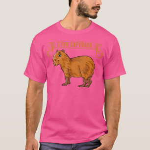 C för Capybara Capy Birthday Cappybara Capybara T Shirt