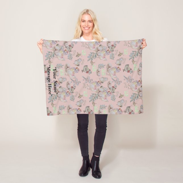 C för Cluck Baby Blanket Fleecefilt (På plats)