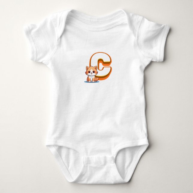 C för katt t shirt (Framsida)