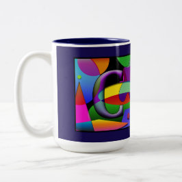 C & G Monogrammad mugg