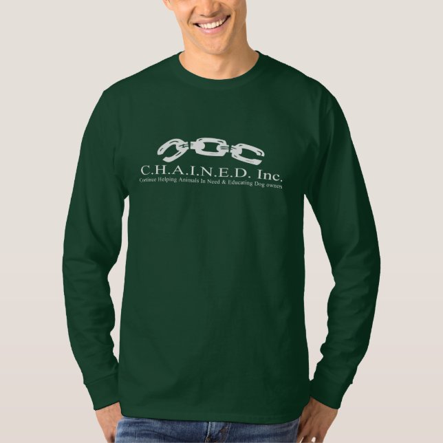 C.H.A.I.N.E.D. Inc. Logotyplångärmad Tröja (Framsida)