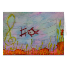 "C-Haj" musikGretting kort