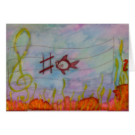 "C-Haj" musikGretting kort