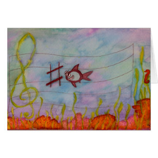 "C-Haj" musikGretting kort