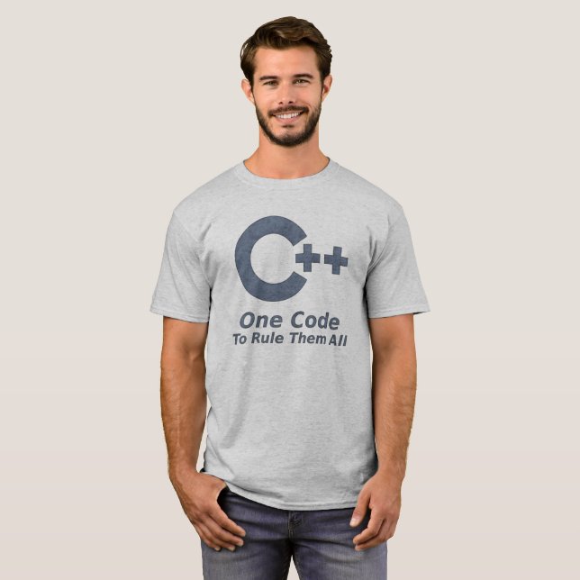 C++ Humor T Shirt (Hel framsida)