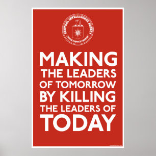 C.I.A. Ledaretryck Poster