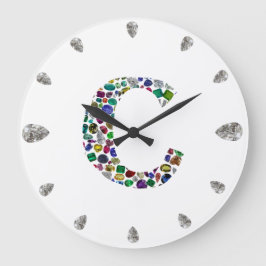 C Initial Gem-design Stor Klocka