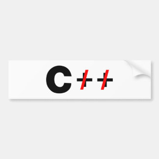 C, inte C++ Bildekal