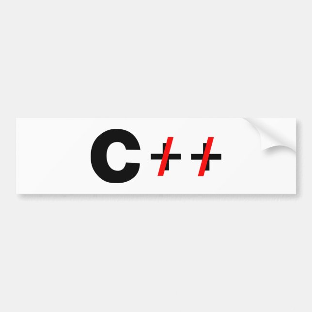 C, inte C++ Bildekal (Framsidan)
