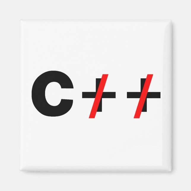 C, inte C++ Magnet (Framsidan)