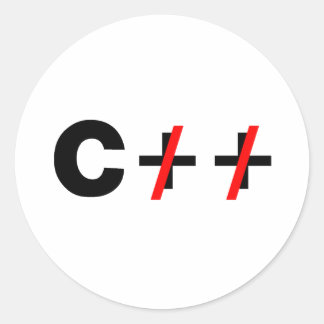 C, inte C++ Runt Klistermärke