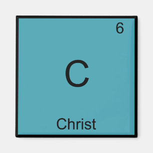 C - Jesus Chemistry Inslag Symbol T-Shirt Magnet