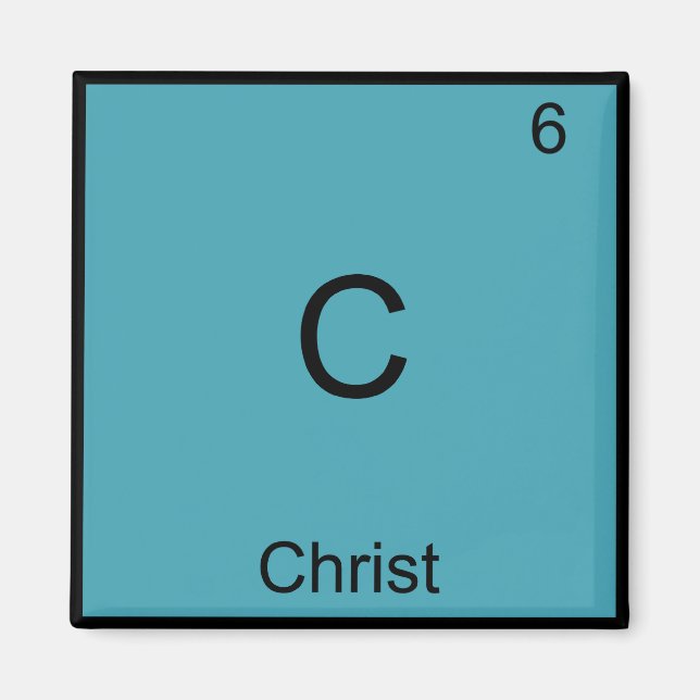 C - Jesus Chemistry Inslag Symbol T-Shirt Magnet (Framsidan)