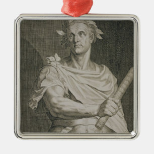 C. Julius Caesar (100-44 BC) kejsare av den Rome Julgransprydnad Metall