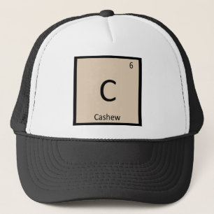 C - Kemikaliens Nöt - Periodisk Bord-symbol Keps